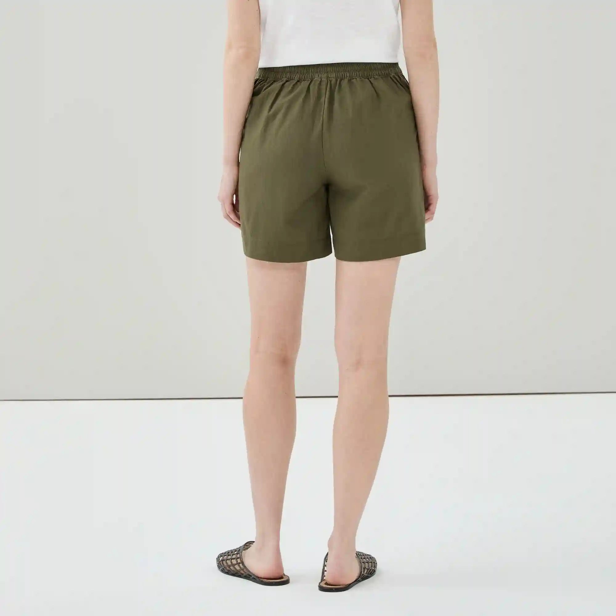 Linen Cotton Utility Short