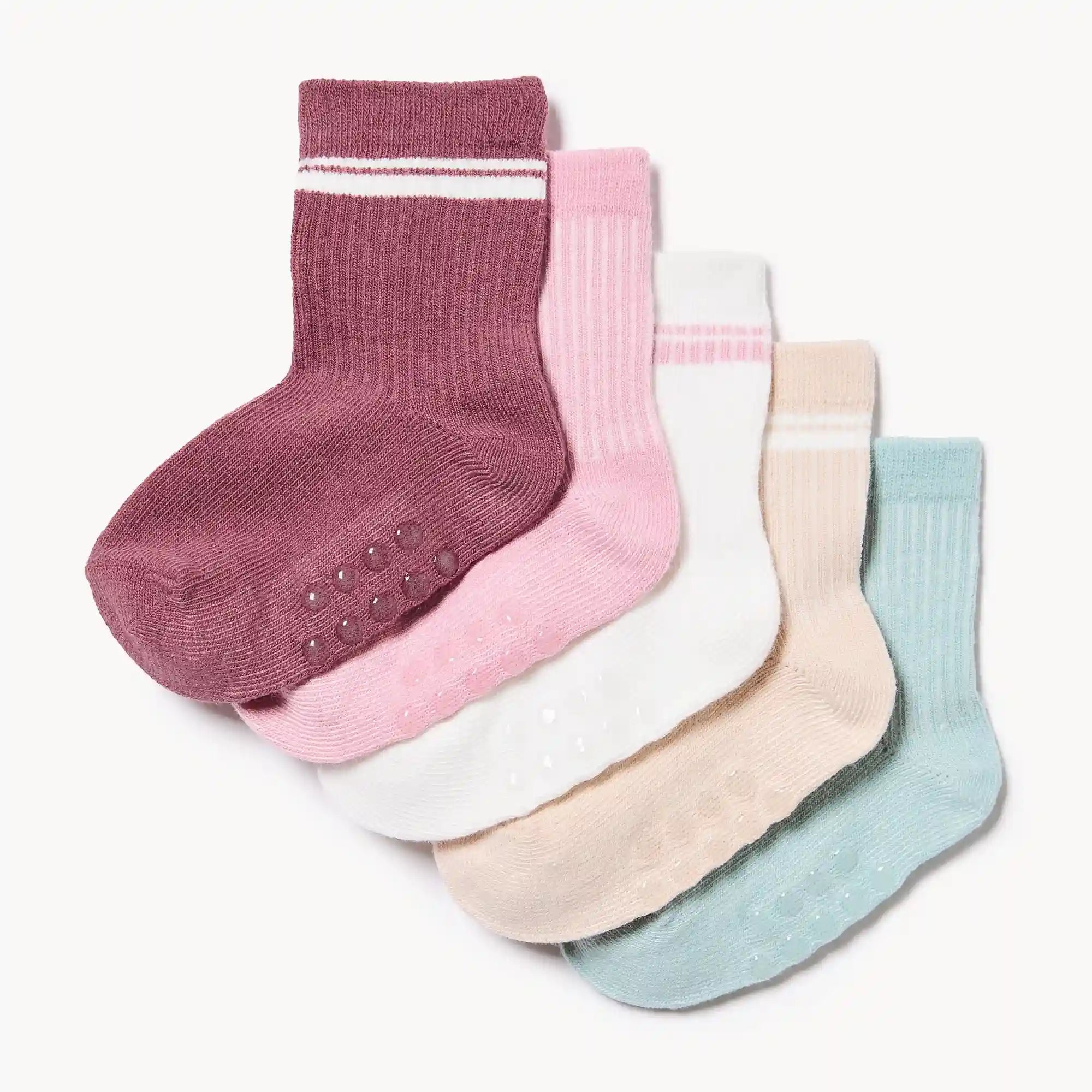 Baby Girls' 5-Pack Crew Socks