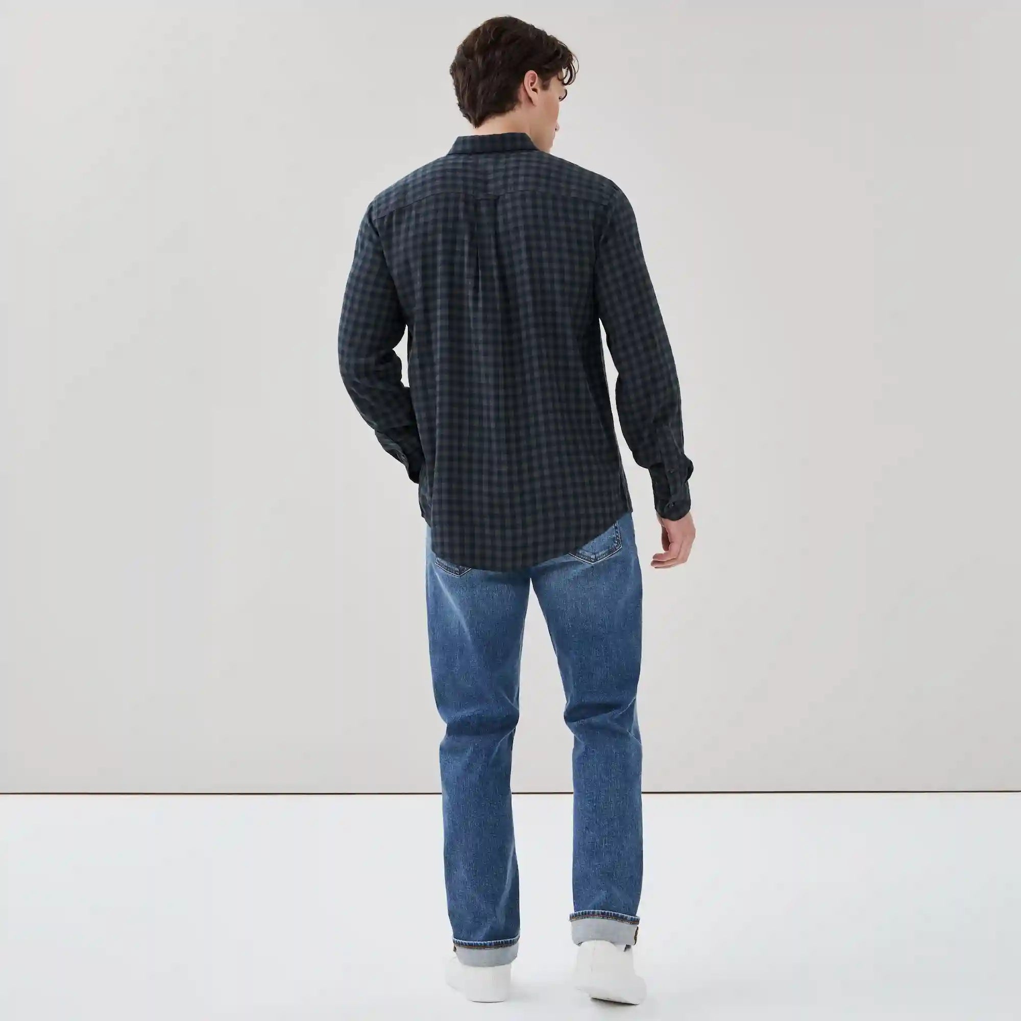 Men's Flannel Button-Down Shirt