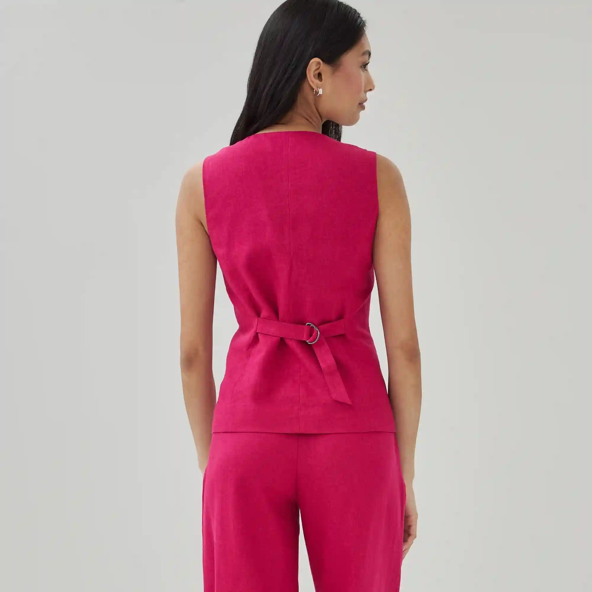 Linen Blend Vest