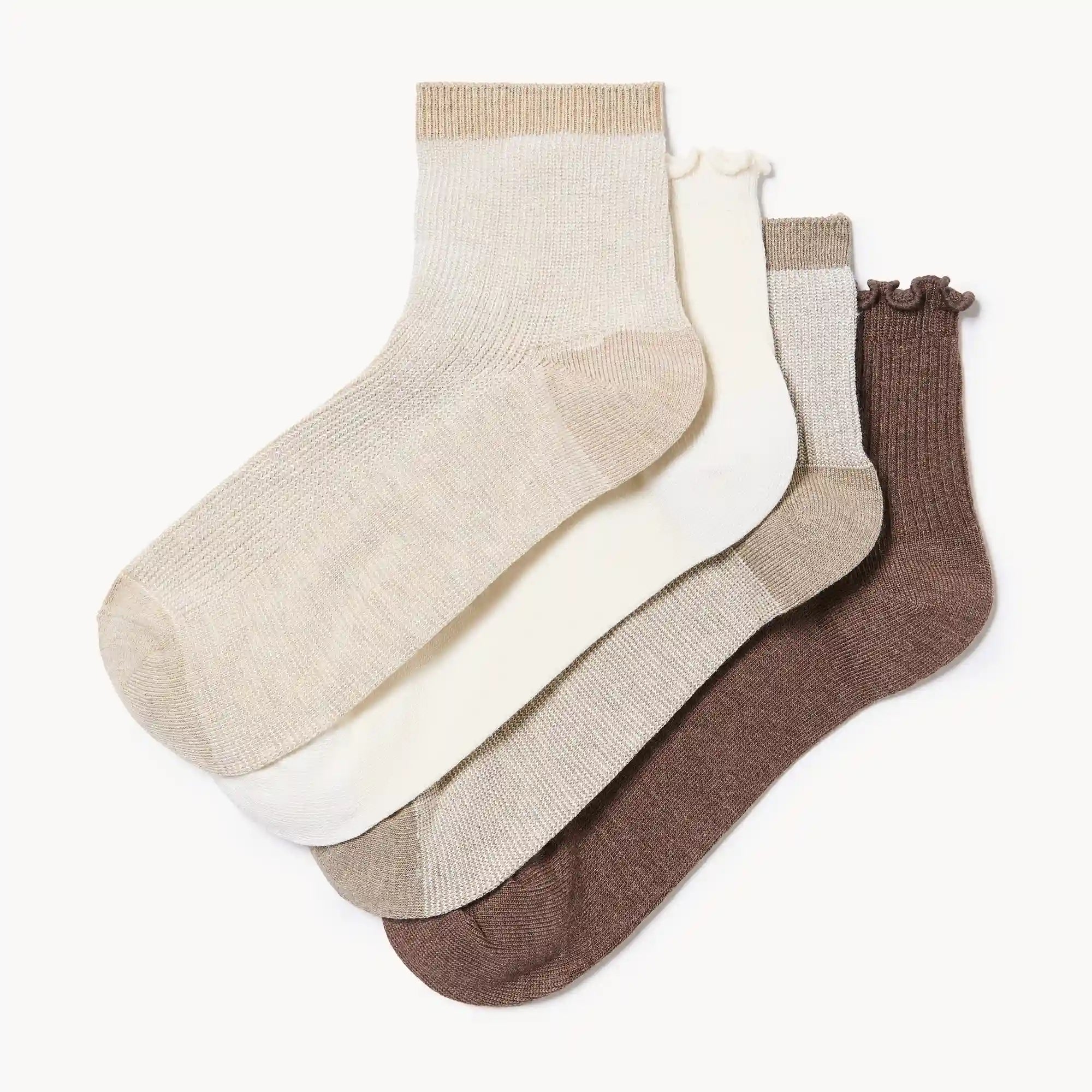 4-Pack Quarter-Crew Socks