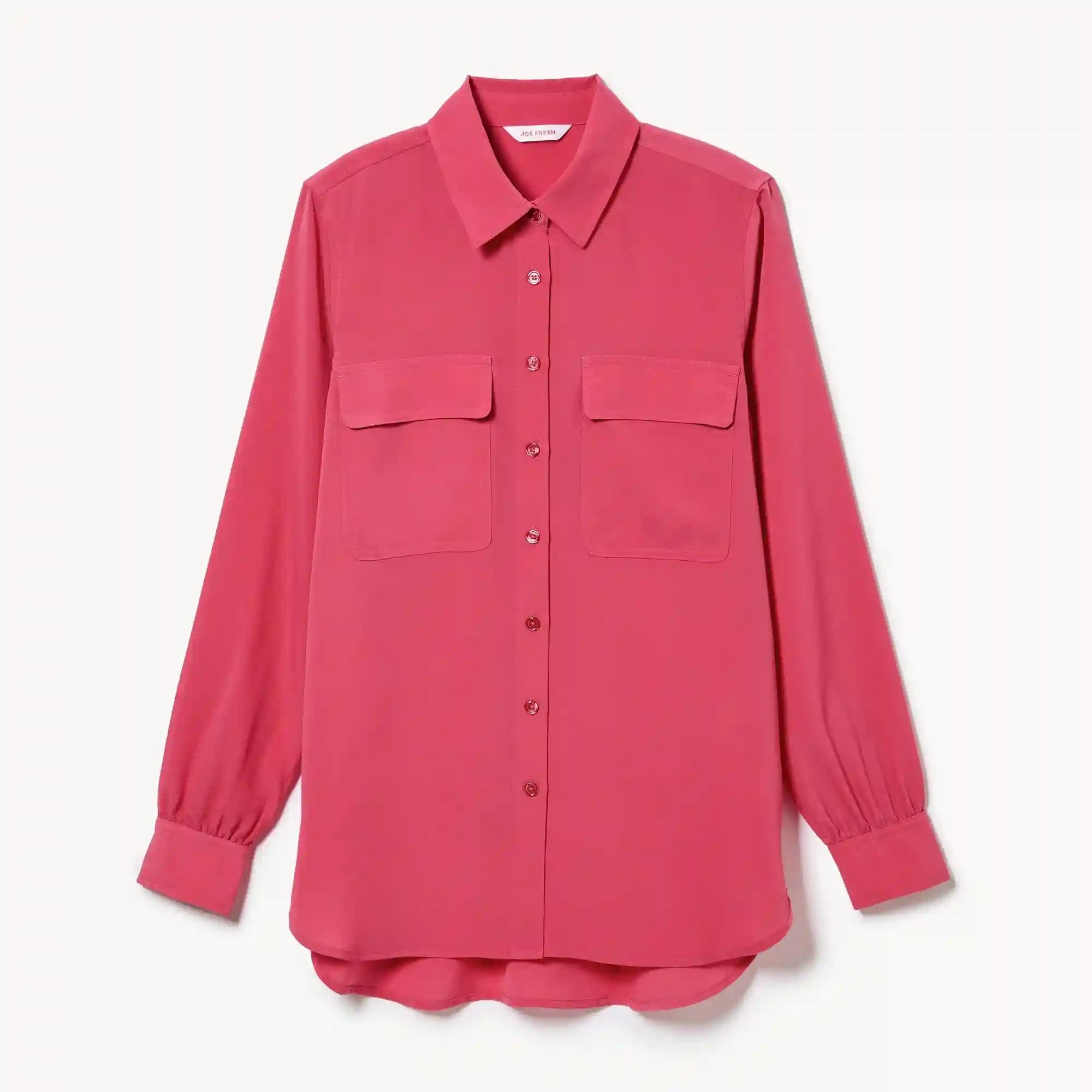 Relaxed Button-Up Blouse