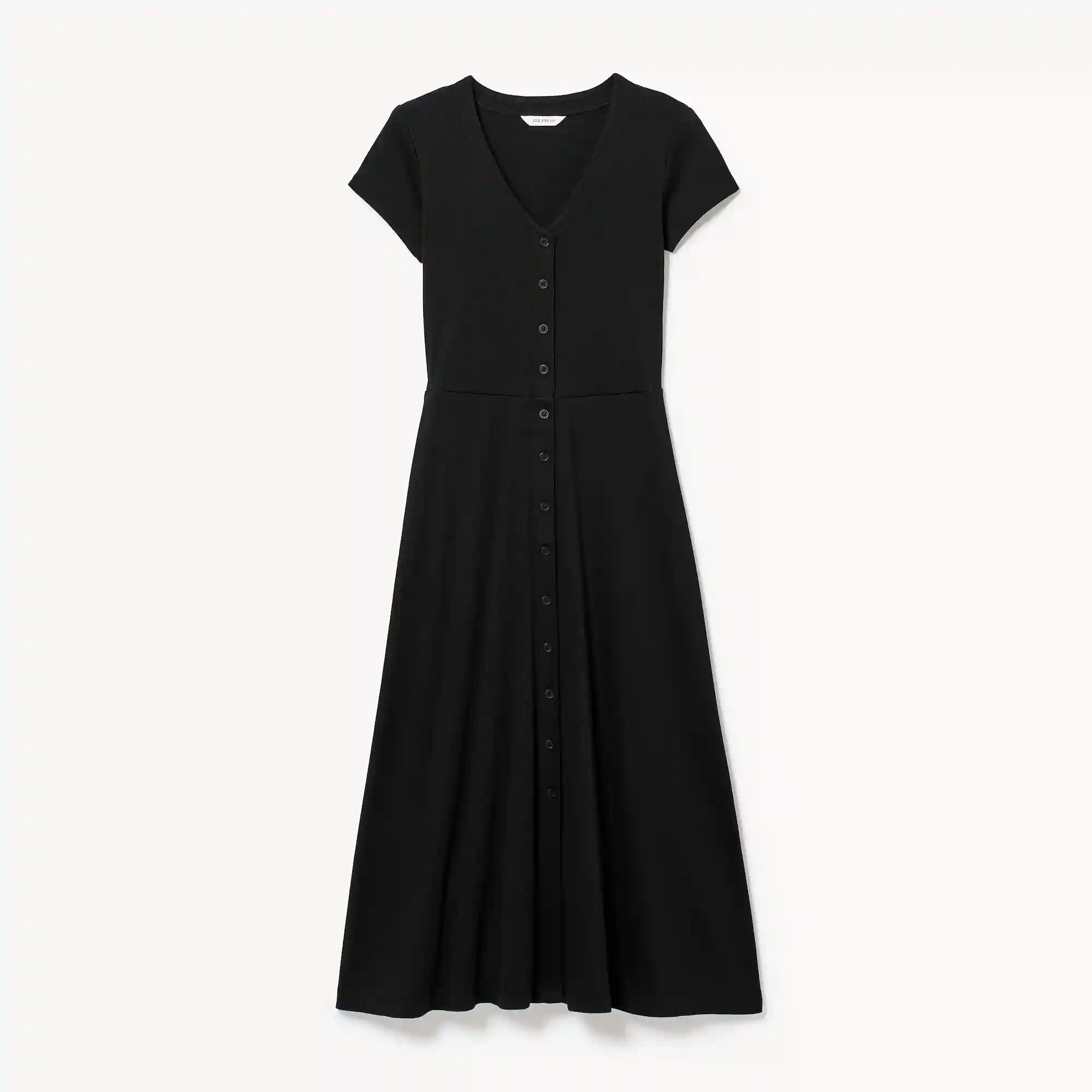 Button Front Midi Dress