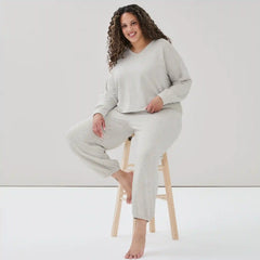Women+ V-Neck Lounge Sweatshirt