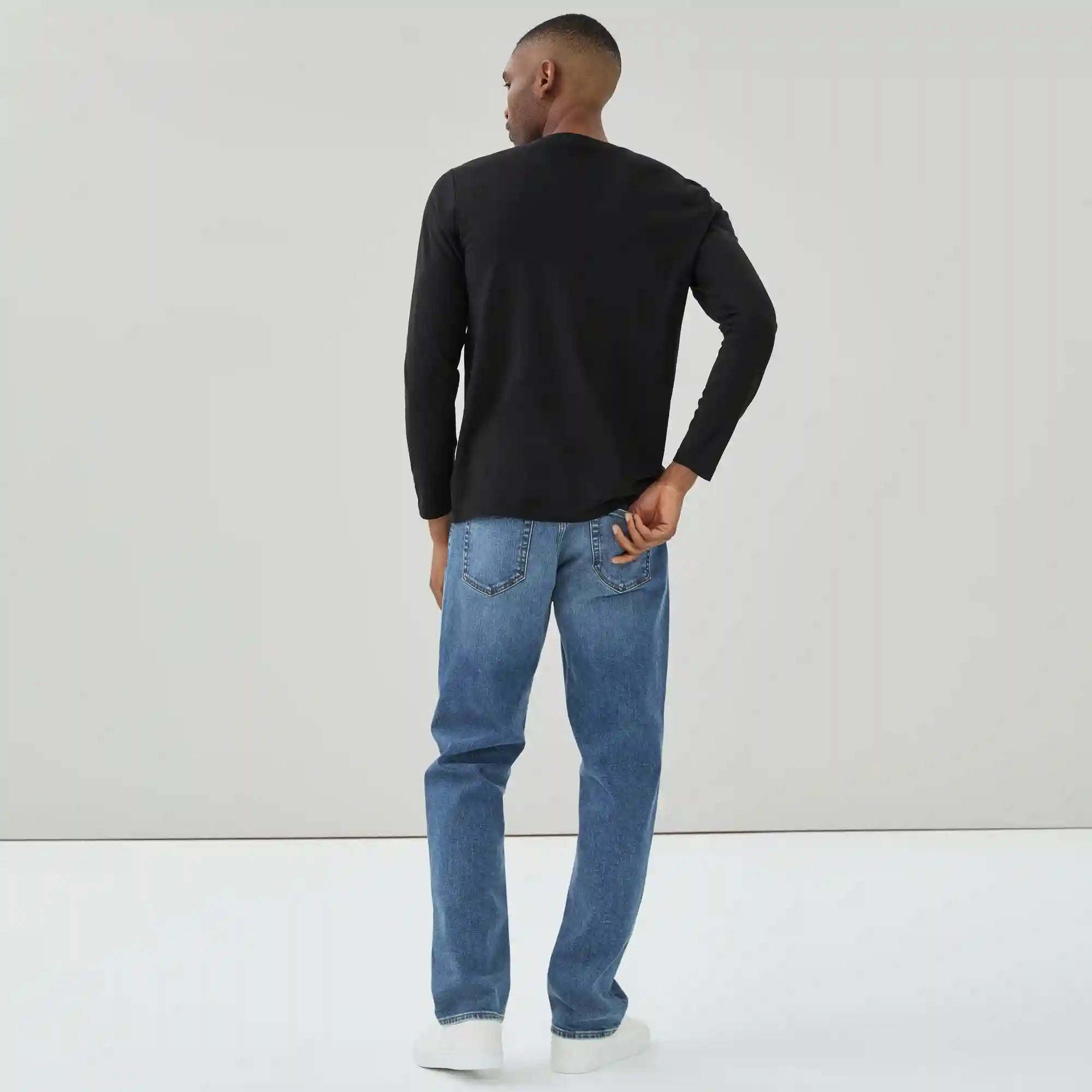 Men's Organic Cotton Crewneck Long Sleeve