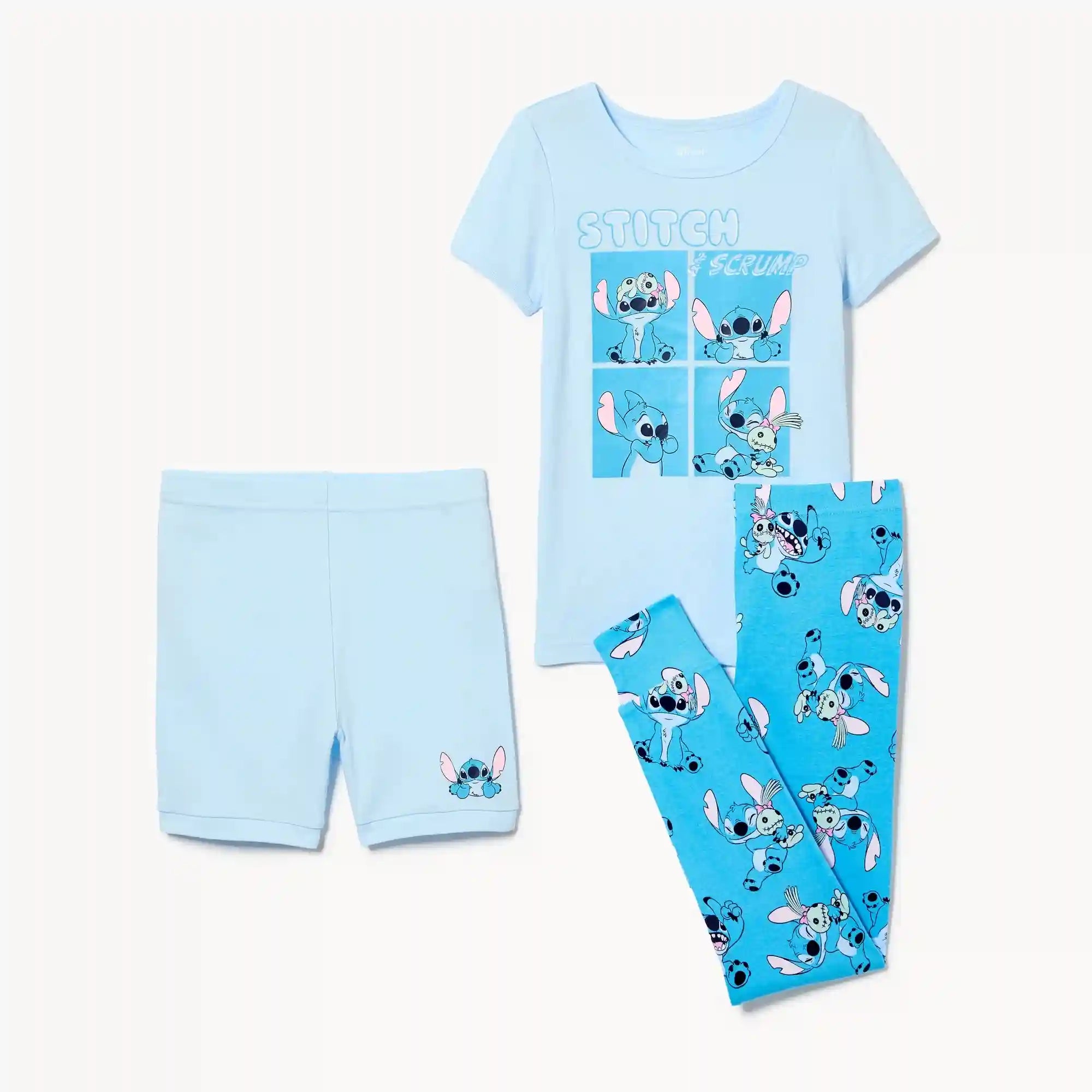 Kid Girls' Disney Stitch 3-Piece Sleep Set