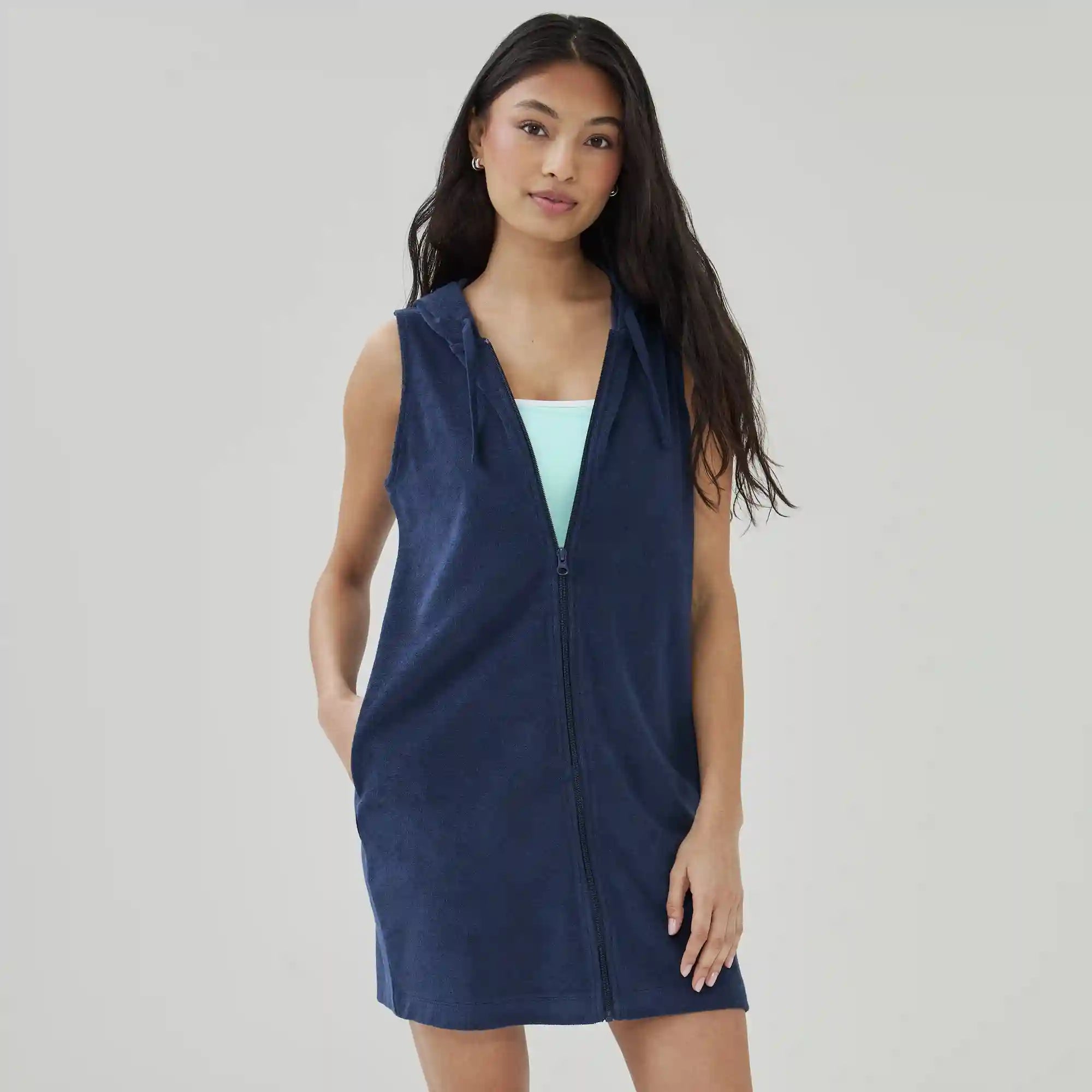 Terry Hooded Swim Cover-Up