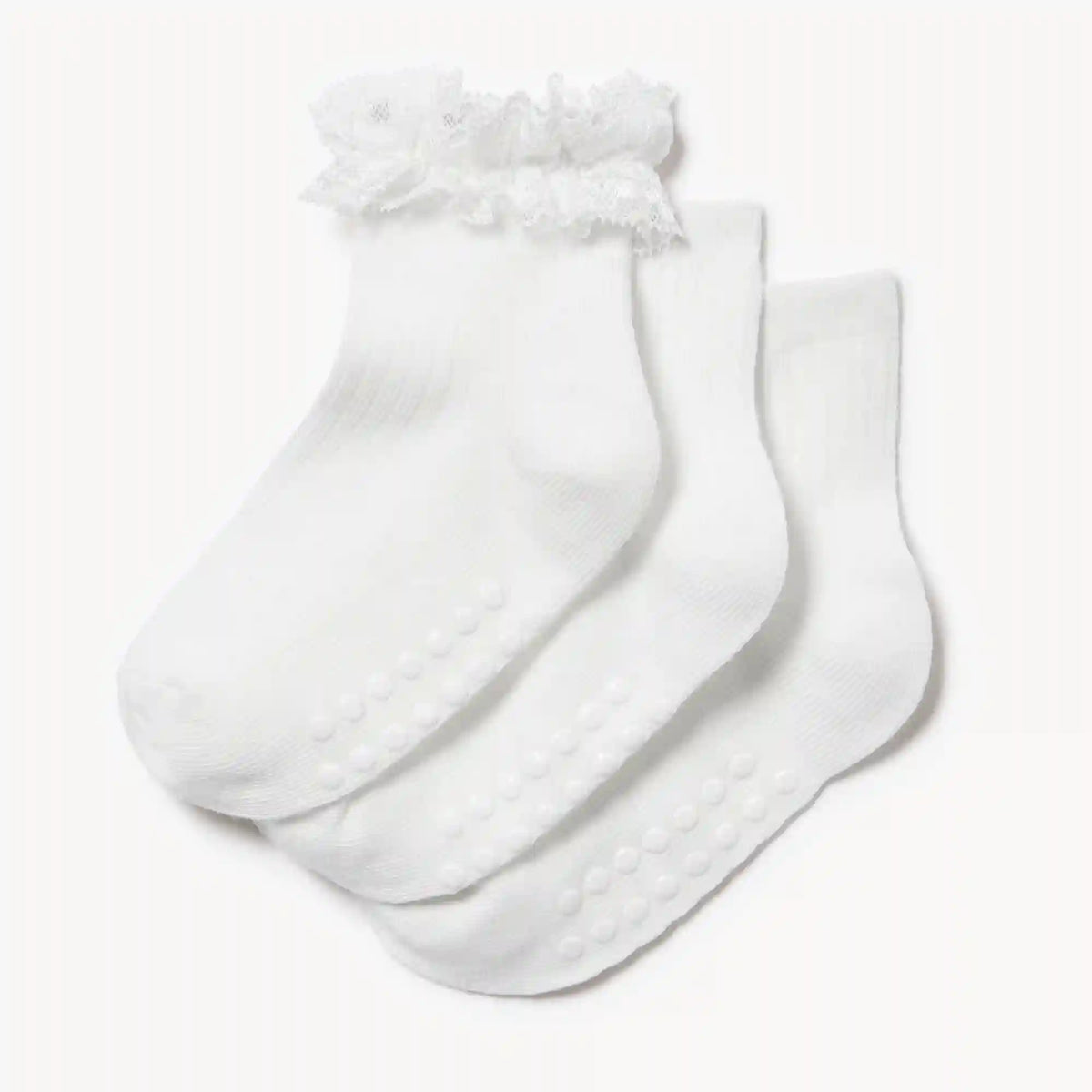 Toddler Girls' 3-Pack Quarter-Crew Socks