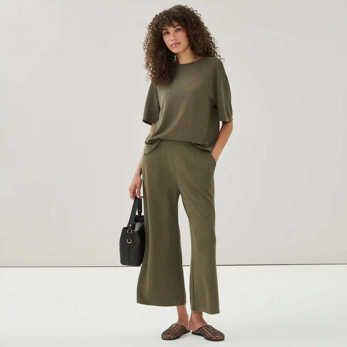 Cropped Pull-On Pant