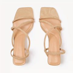 Strappy Block Heels