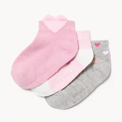 Toddler Girls' 3-Pack Low-Cut Socks