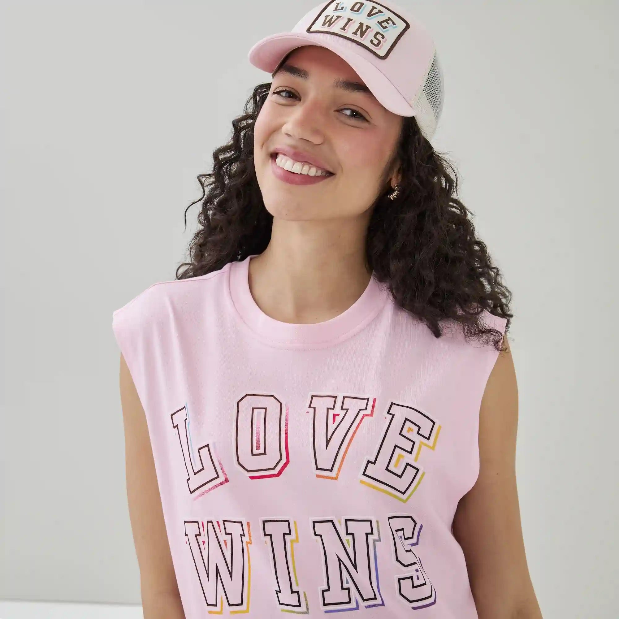 Adult Pride Cropped Muscle Tank Top