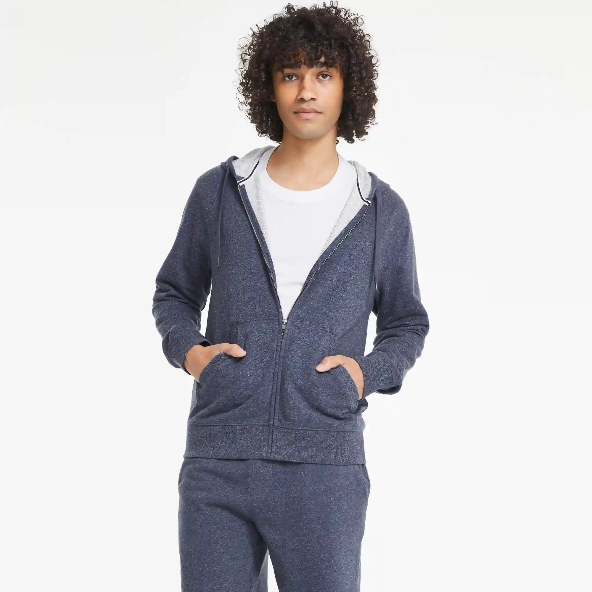 Men's Active Terry Zip-Up Hoodie