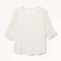 Women+ Ruched Sleeve Top