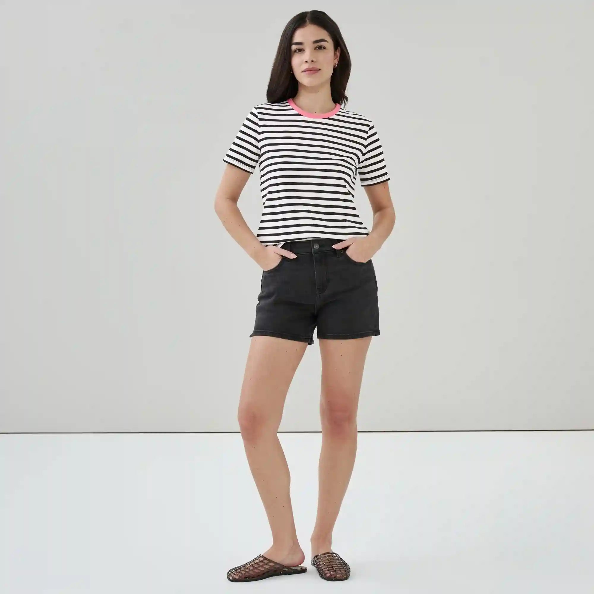 Striped Crewneck T-Shirt