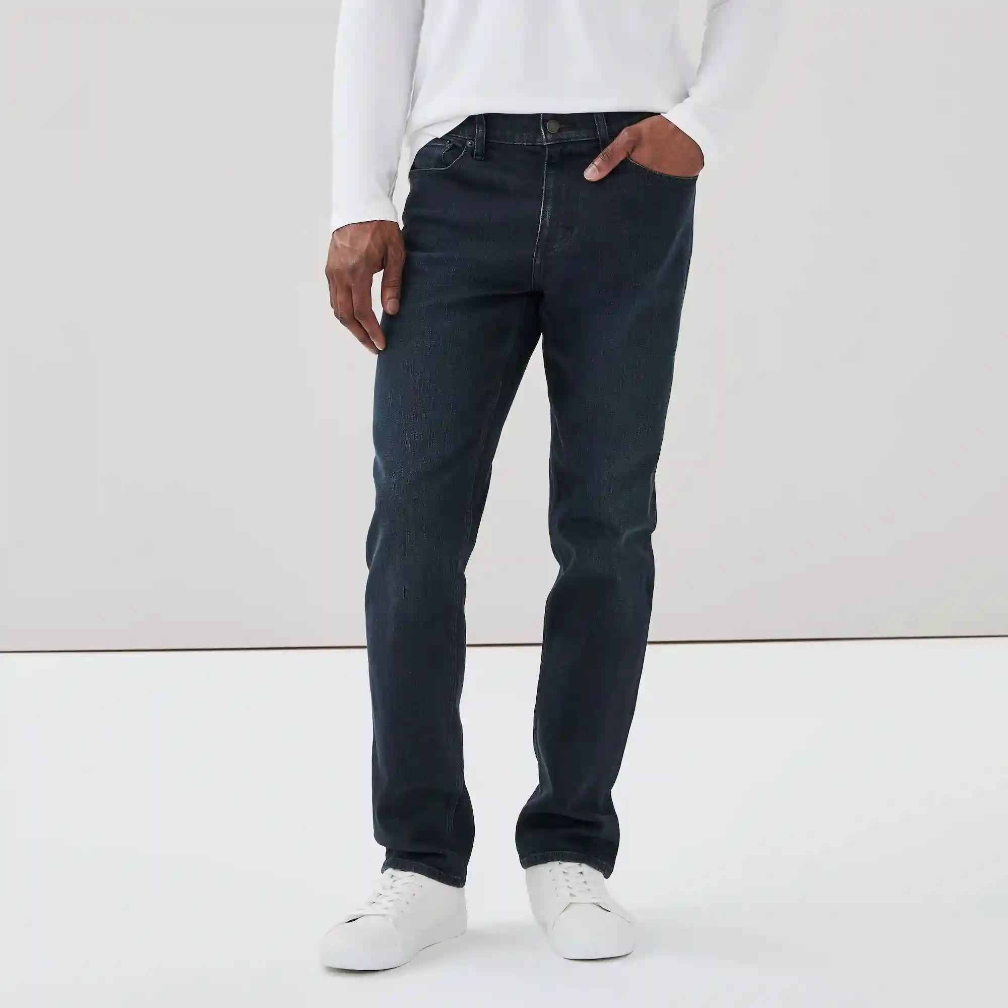 Men's Dark Wash Flex Straight Jean