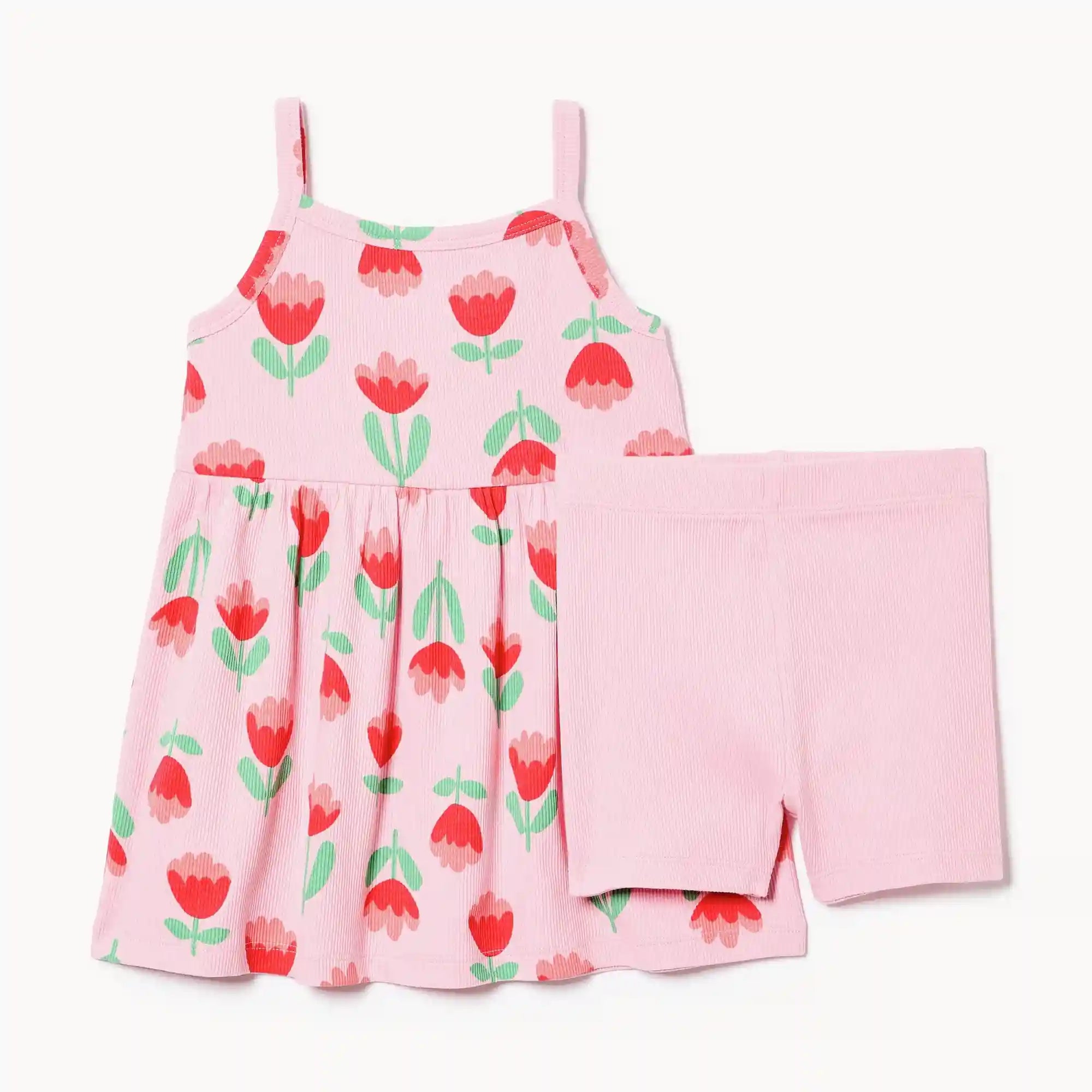 Baby Girls' Printed Cami Dress Set