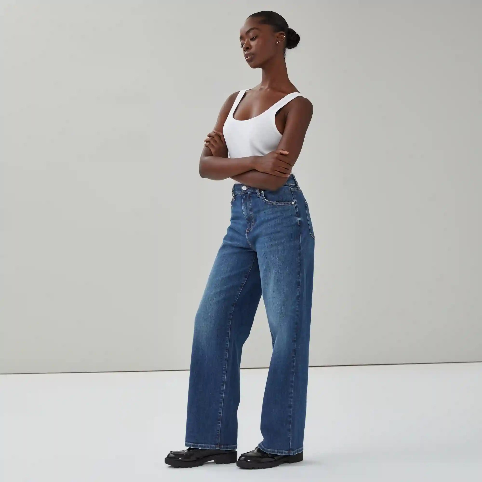 Wide Leg Dark Wash Jean