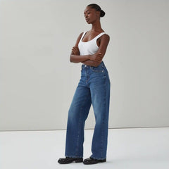 Wide Leg Dark Wash Jean