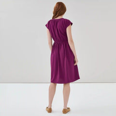 Crepe Short Sleeve Dress