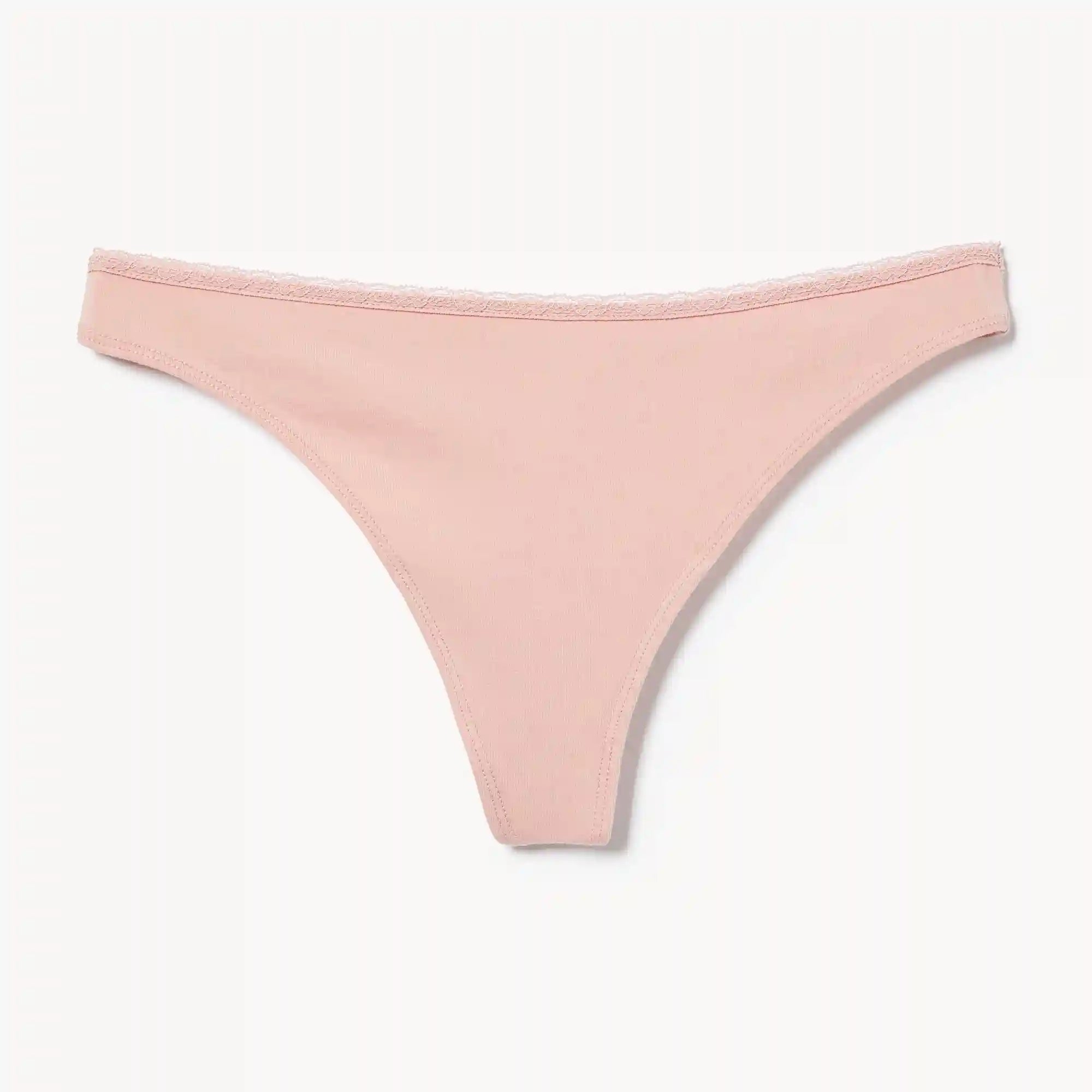 Cotton Lace Thong