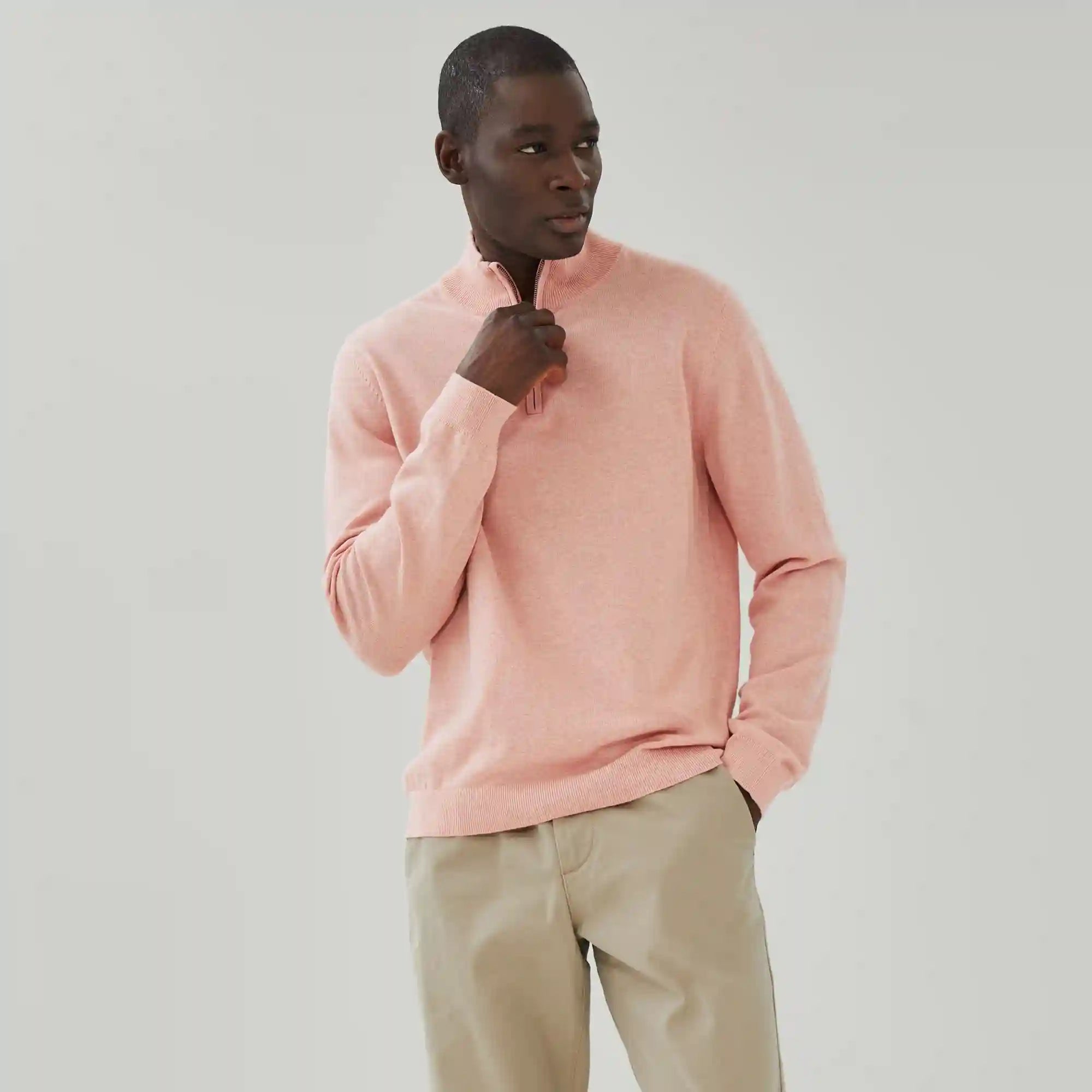 Men's Essential Quarter-Zip Sweater