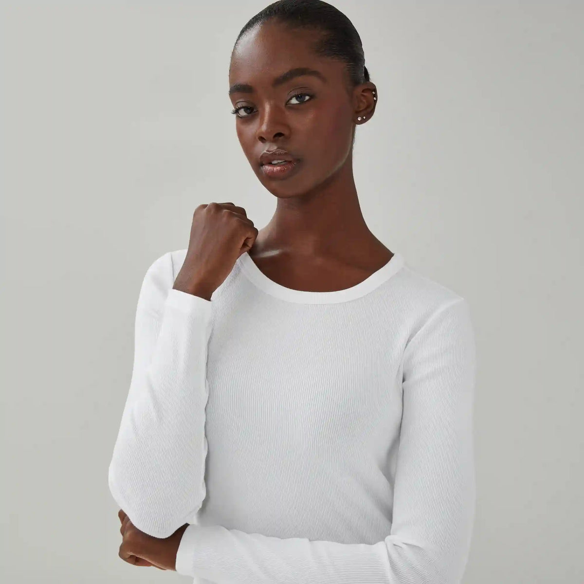 Ribbed Long Sleeve Top