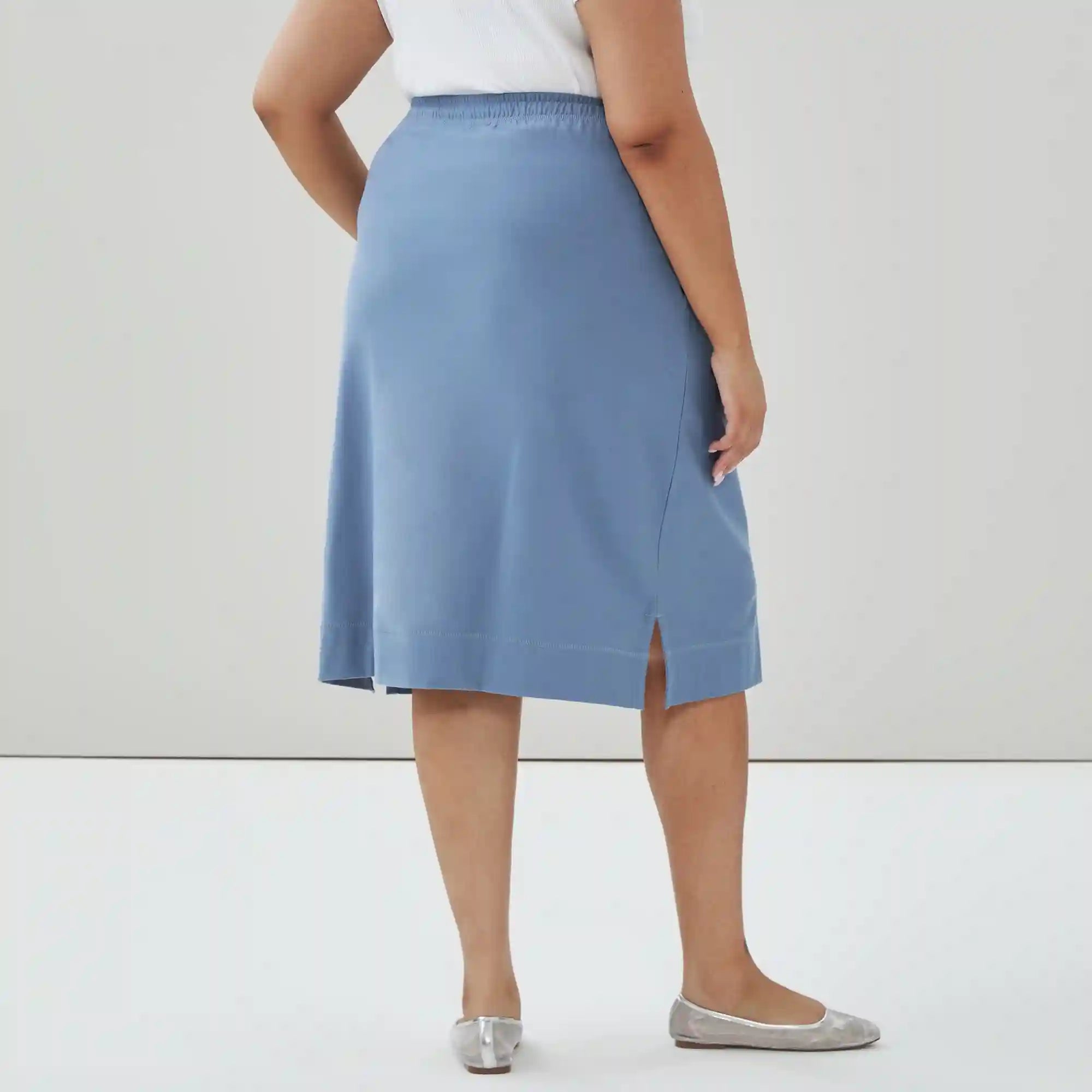Women+ Heavyweight Cotton Midi Skirt