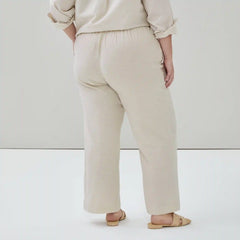 Women+ Linen Cotton Wide Leg Pant