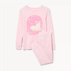 Toddler Girls' Ribbed Sleep Set