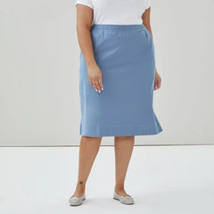 Women+ Heavyweight Cotton Midi Skirt