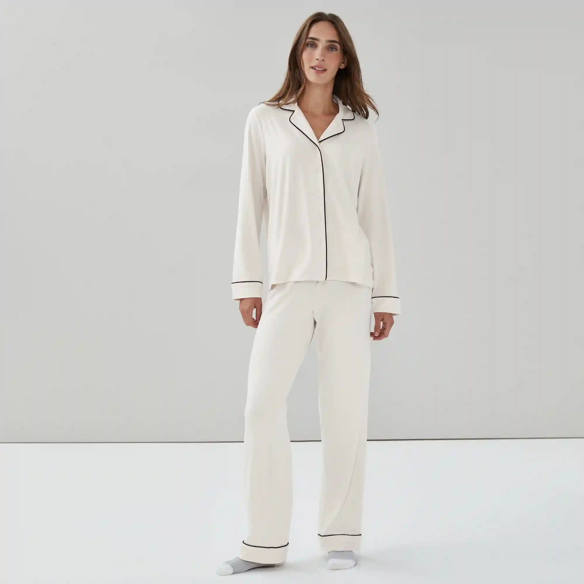 Notch Collar Sleep Shirt