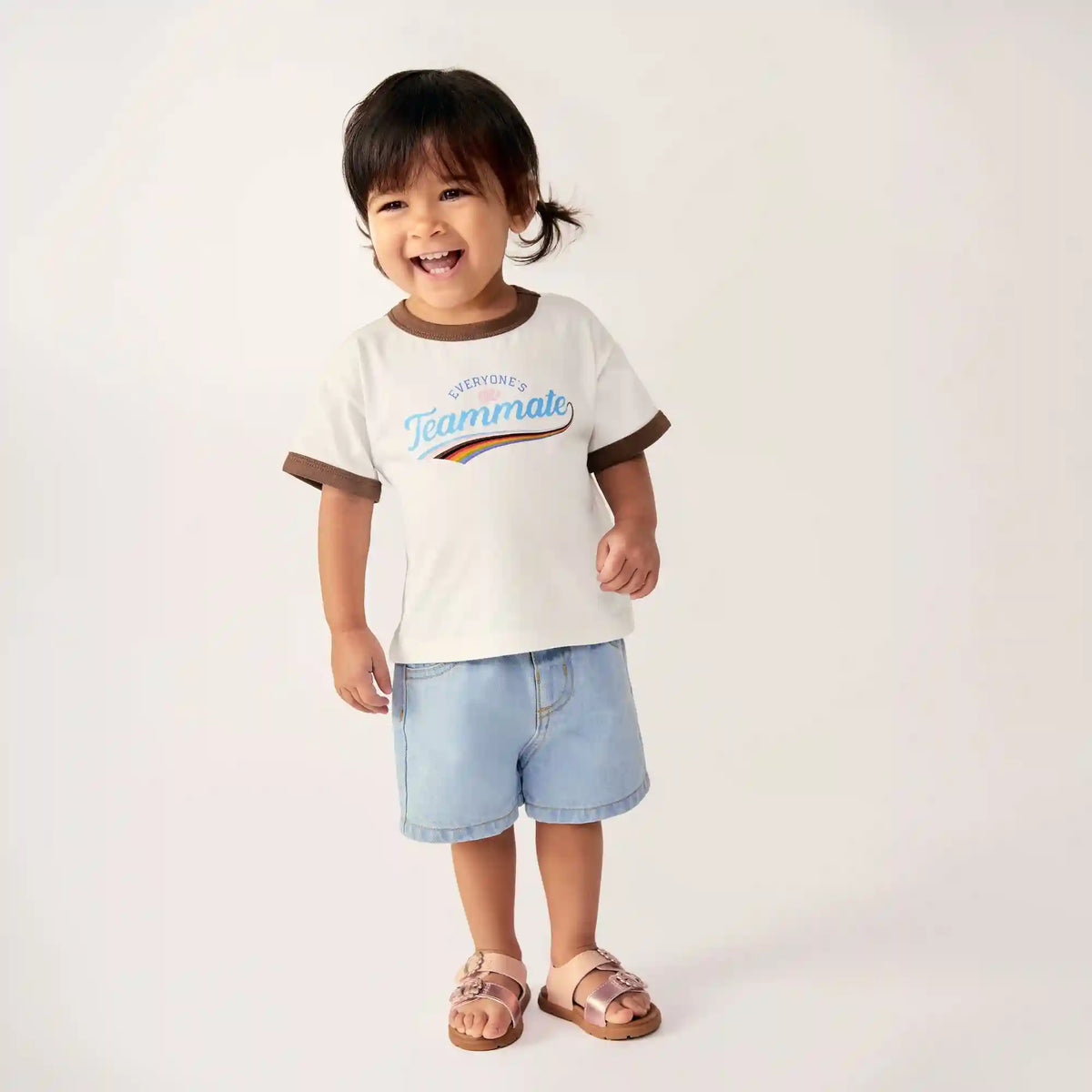 Baby Pride Graphic Ringer T-Shirt