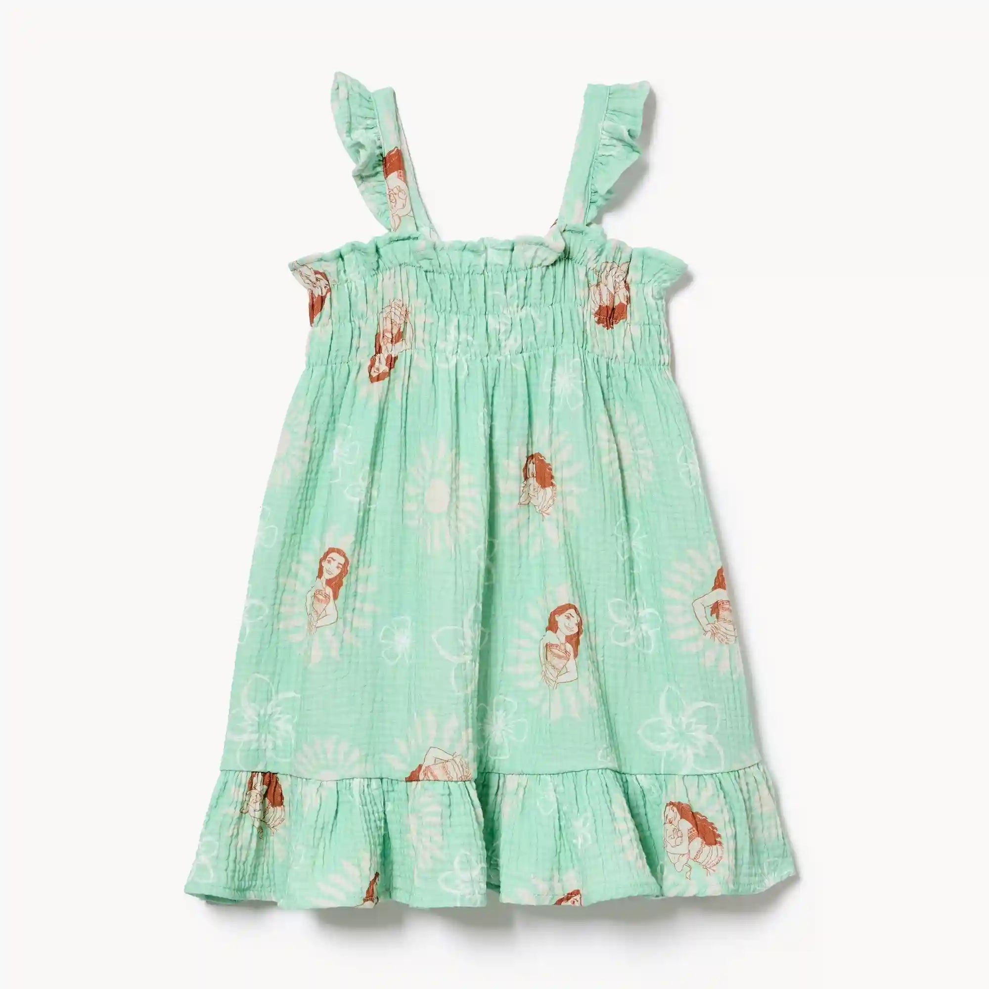 Toddler Girls' Disney Moana Crinkle Gauze Dress