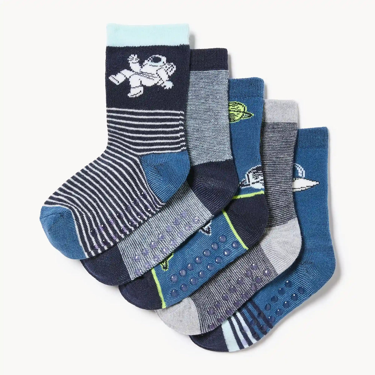 Toddler Boys' 5-Pack Crew Socks