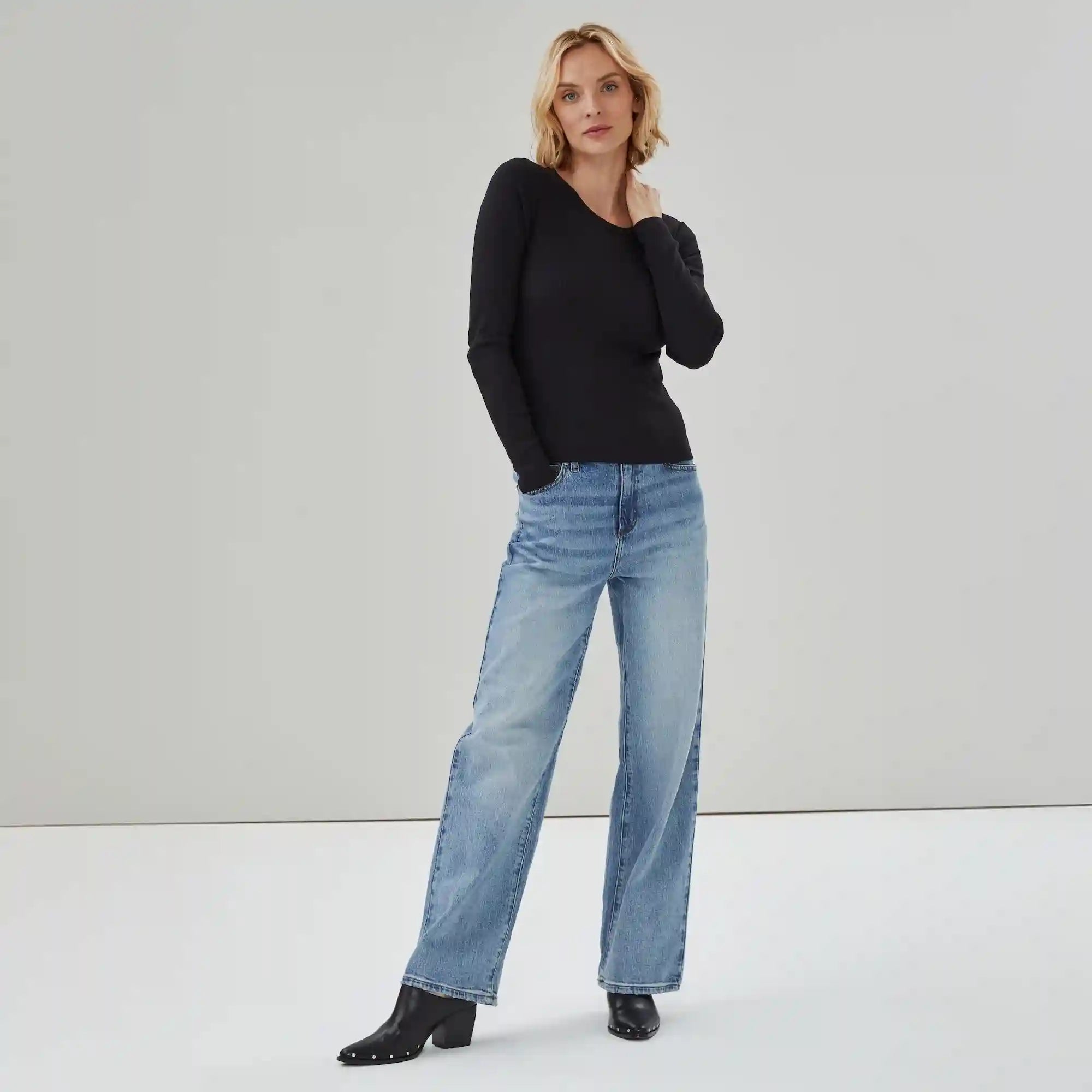 Ribbed Long Sleeve Top