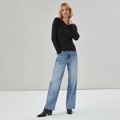 Ribbed Long Sleeve Top
