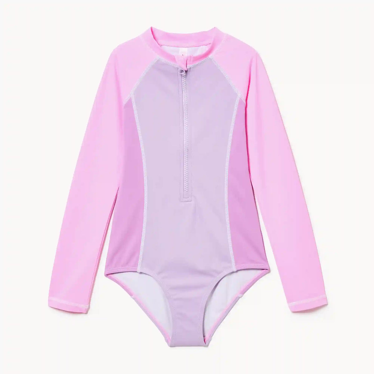 Kid Girls' Long Sleeve Rash Guard Swimsuit