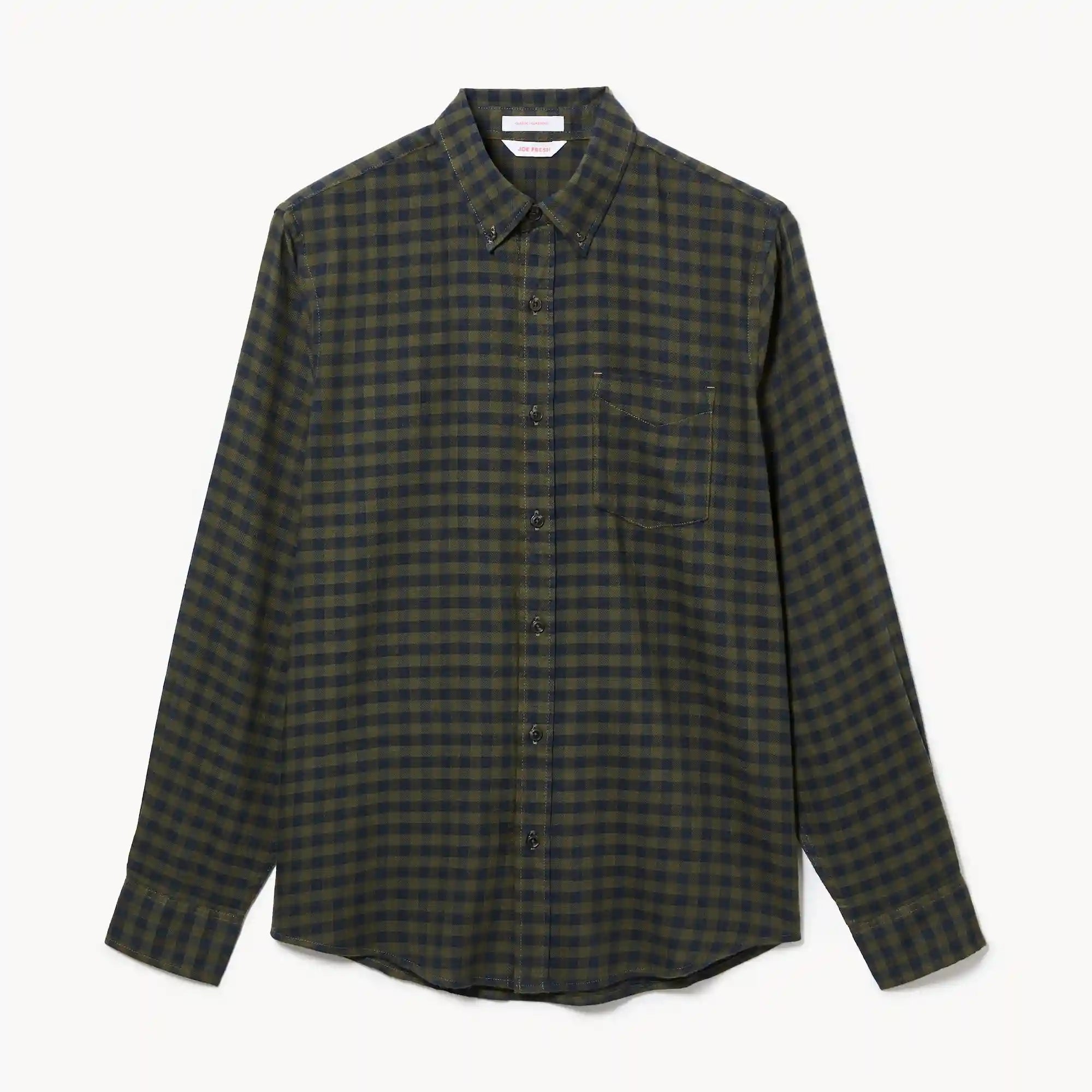 Men's Flannel Button-Down Shirt