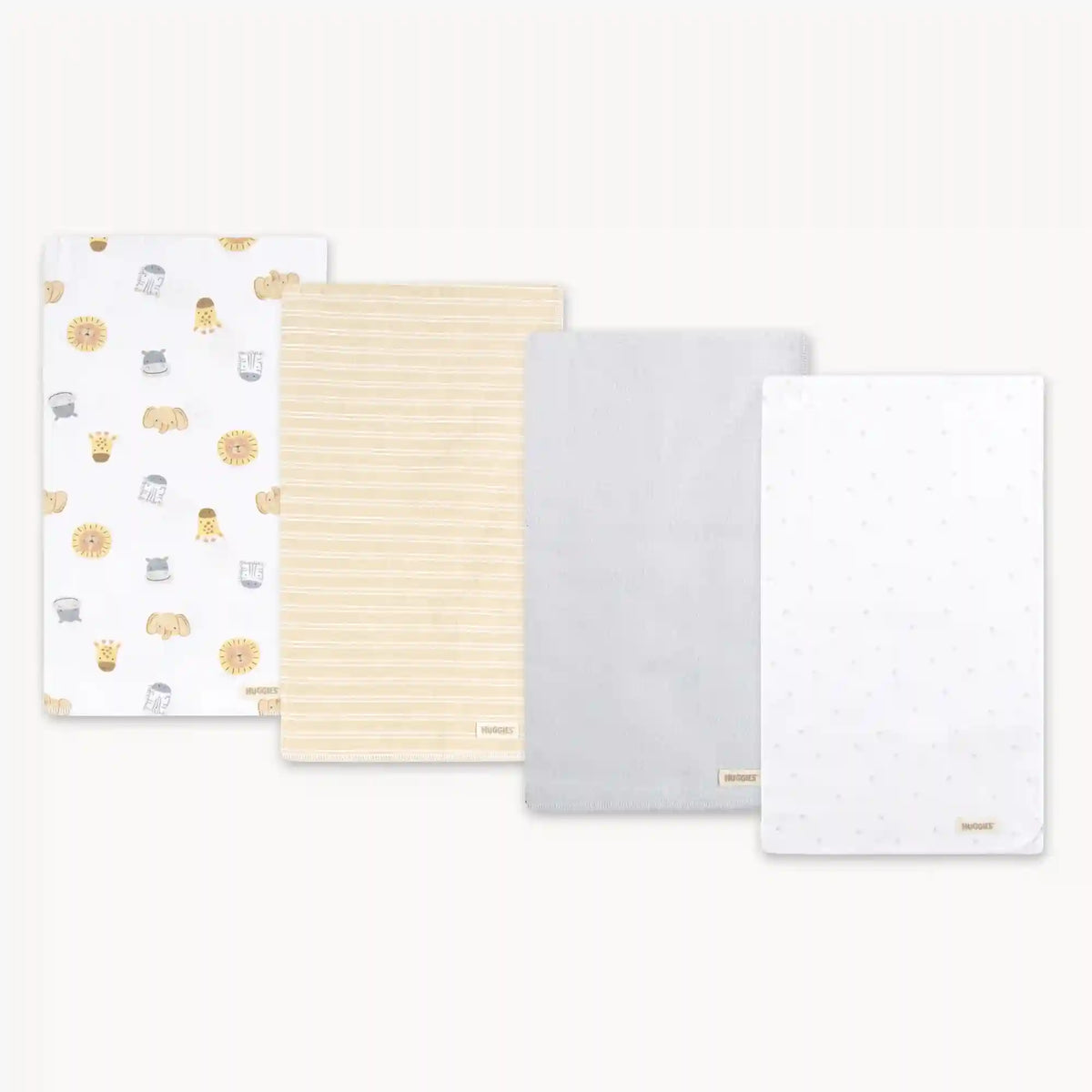 Newborn Huggies Organic Cotton Blanket 4-Pack