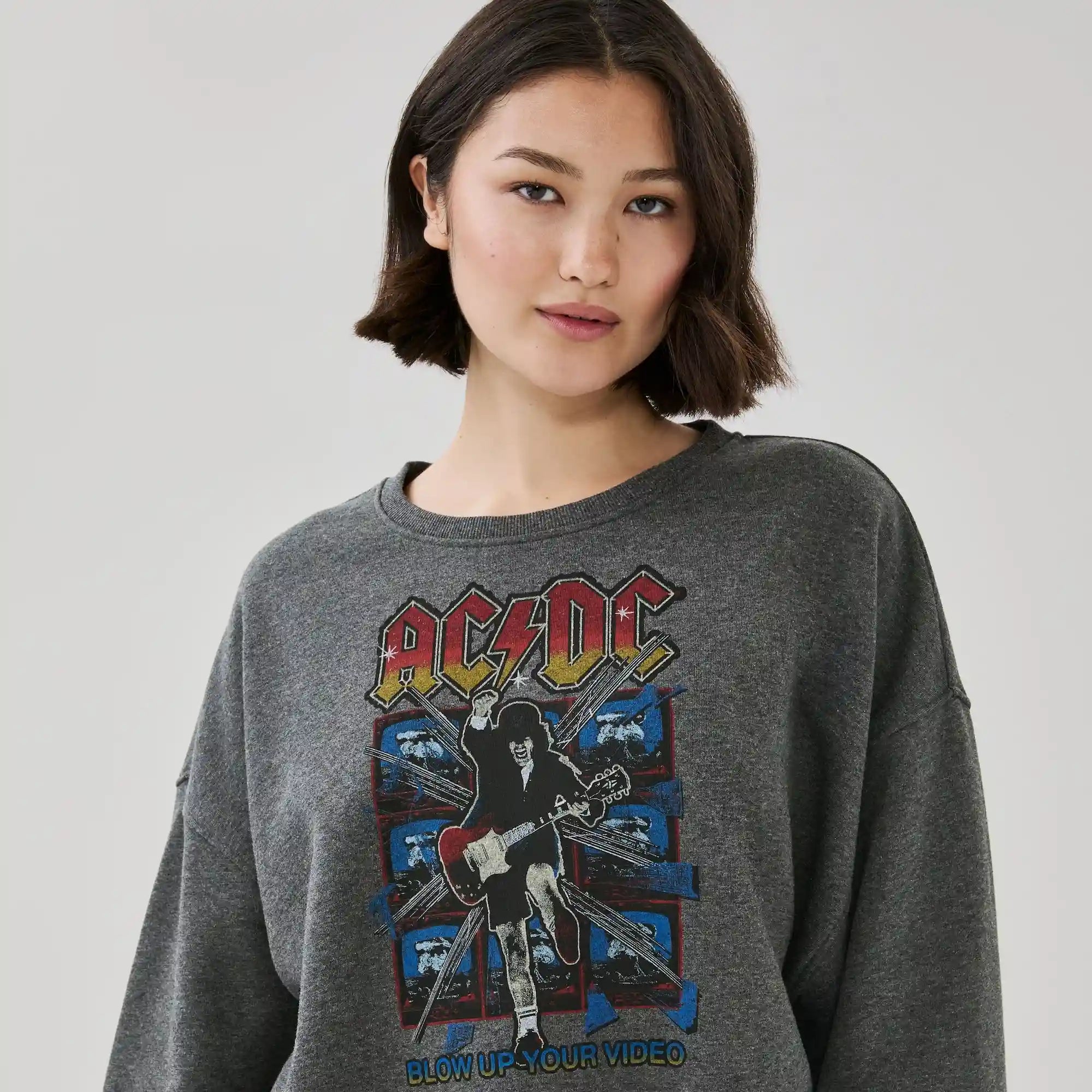 AC/DC Cropped Sweater