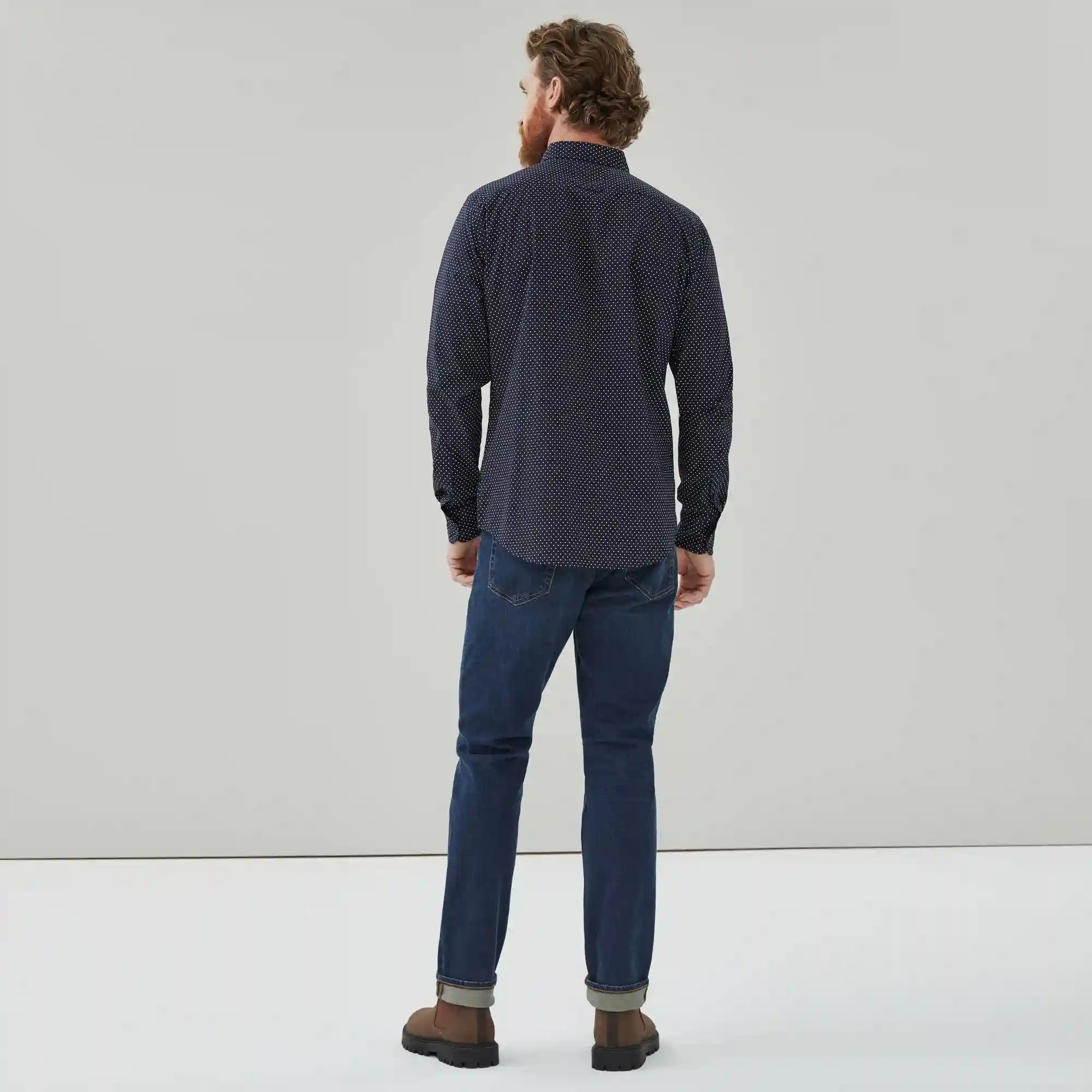 Men's Flex Printed Button-Down Shirt