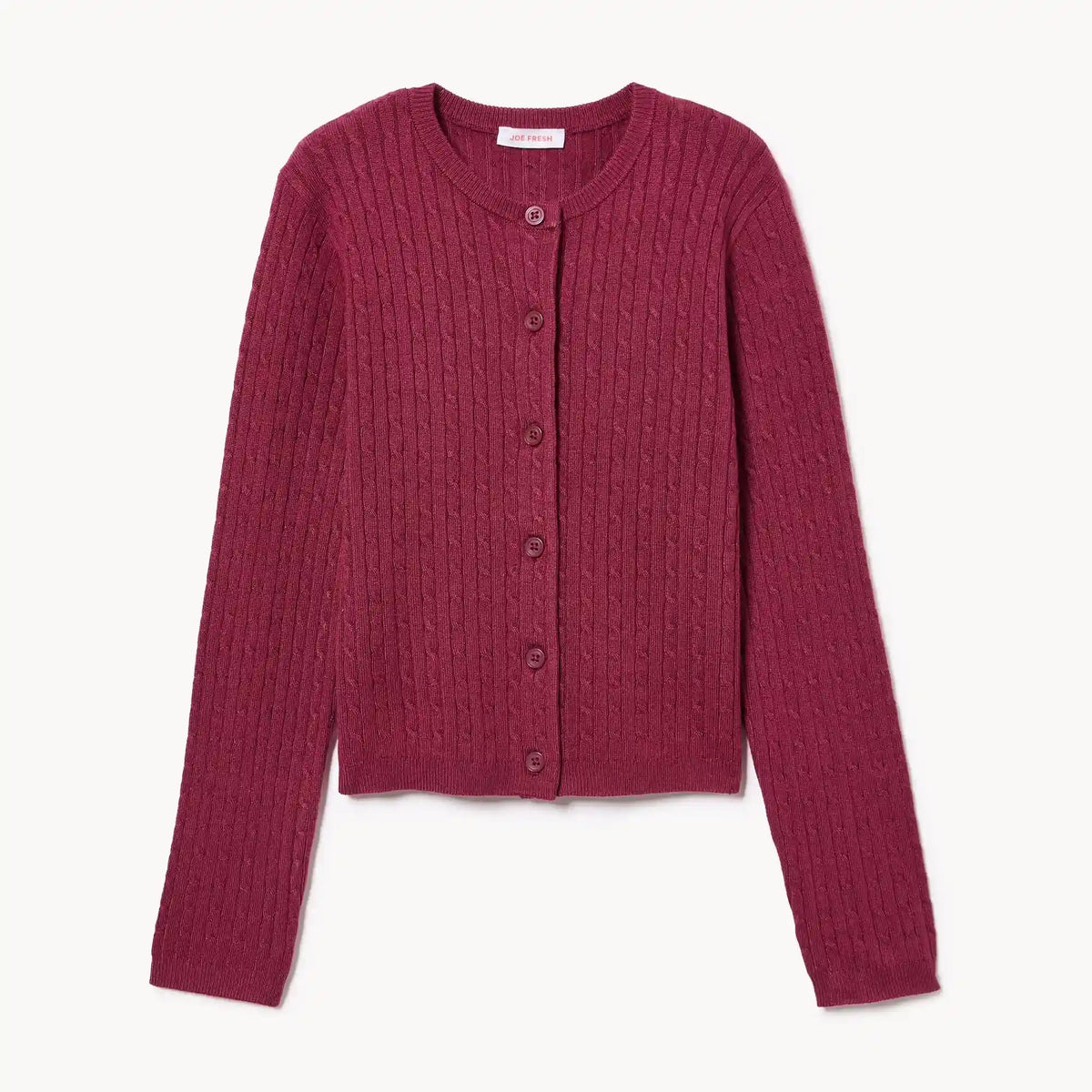 Tween Girls' Cable Knit Cardigan