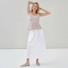 Linen Midi Skirt