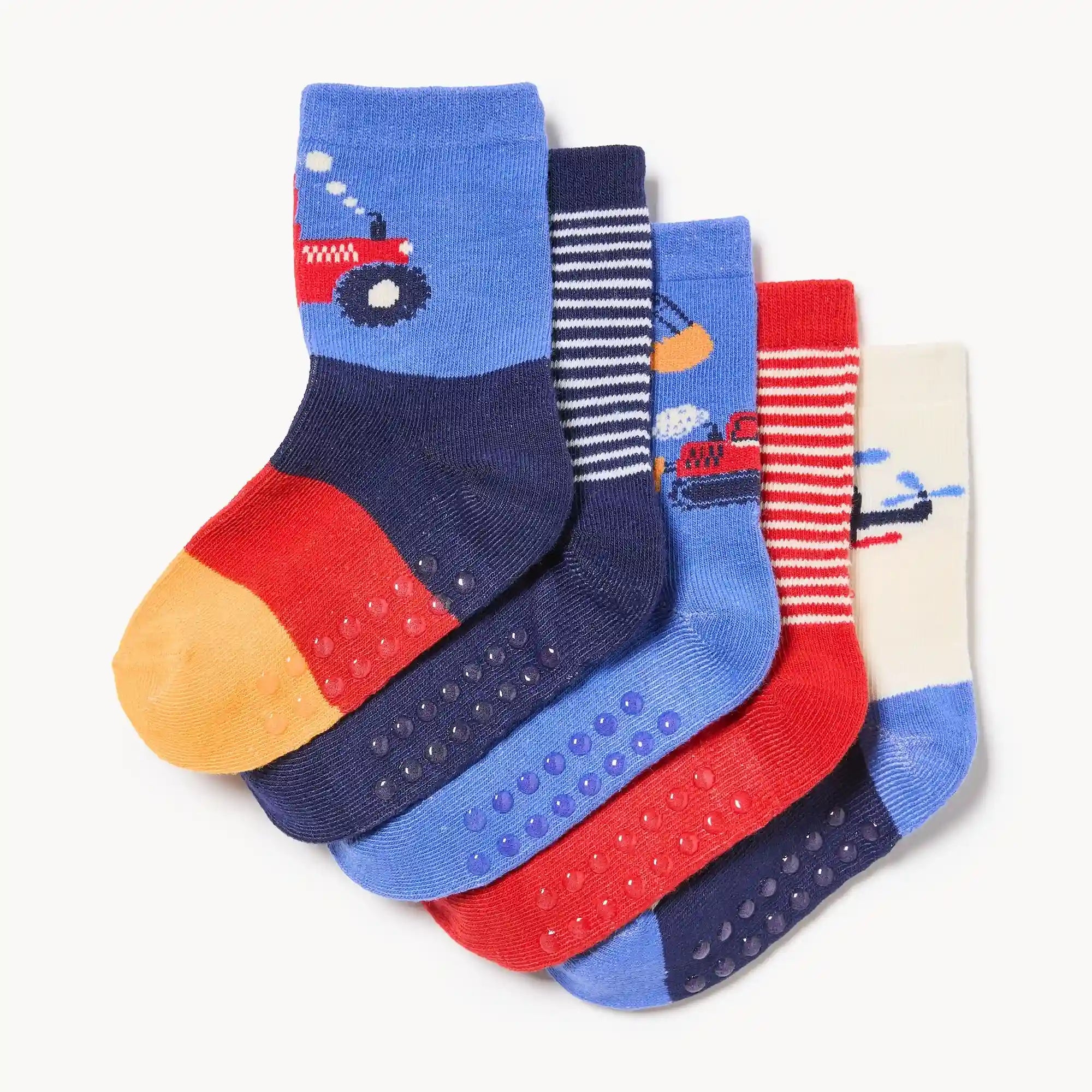 Toddler Boys' 5-Pack Crew Socks