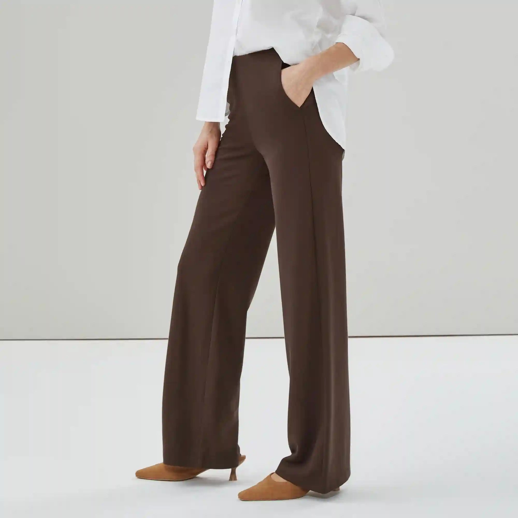 Wide Leg Ponte Pant