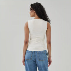Ruched Square Neck Tank