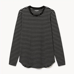 Active Striped Long Sleeve Top