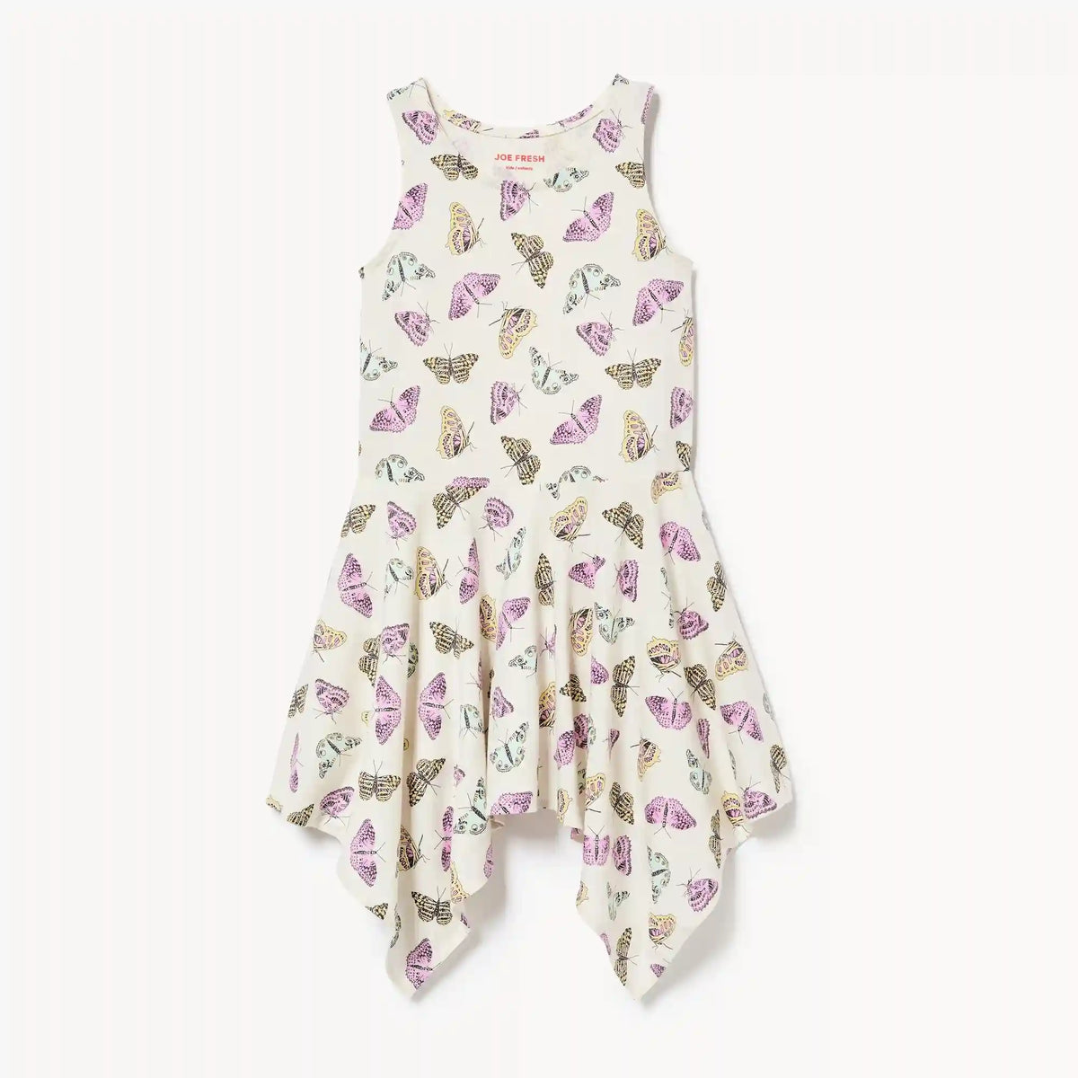 Kid Girls' Printed Handkerchief Hem Dress