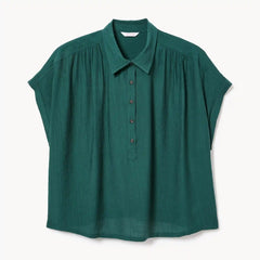 Women+ Twill Button-Up Shirt